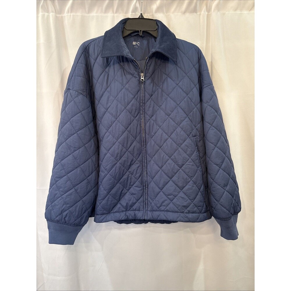 Uniqlo x C Clare Waight  Keller Women M Pufftech Jacket Quilted corduroy Trim